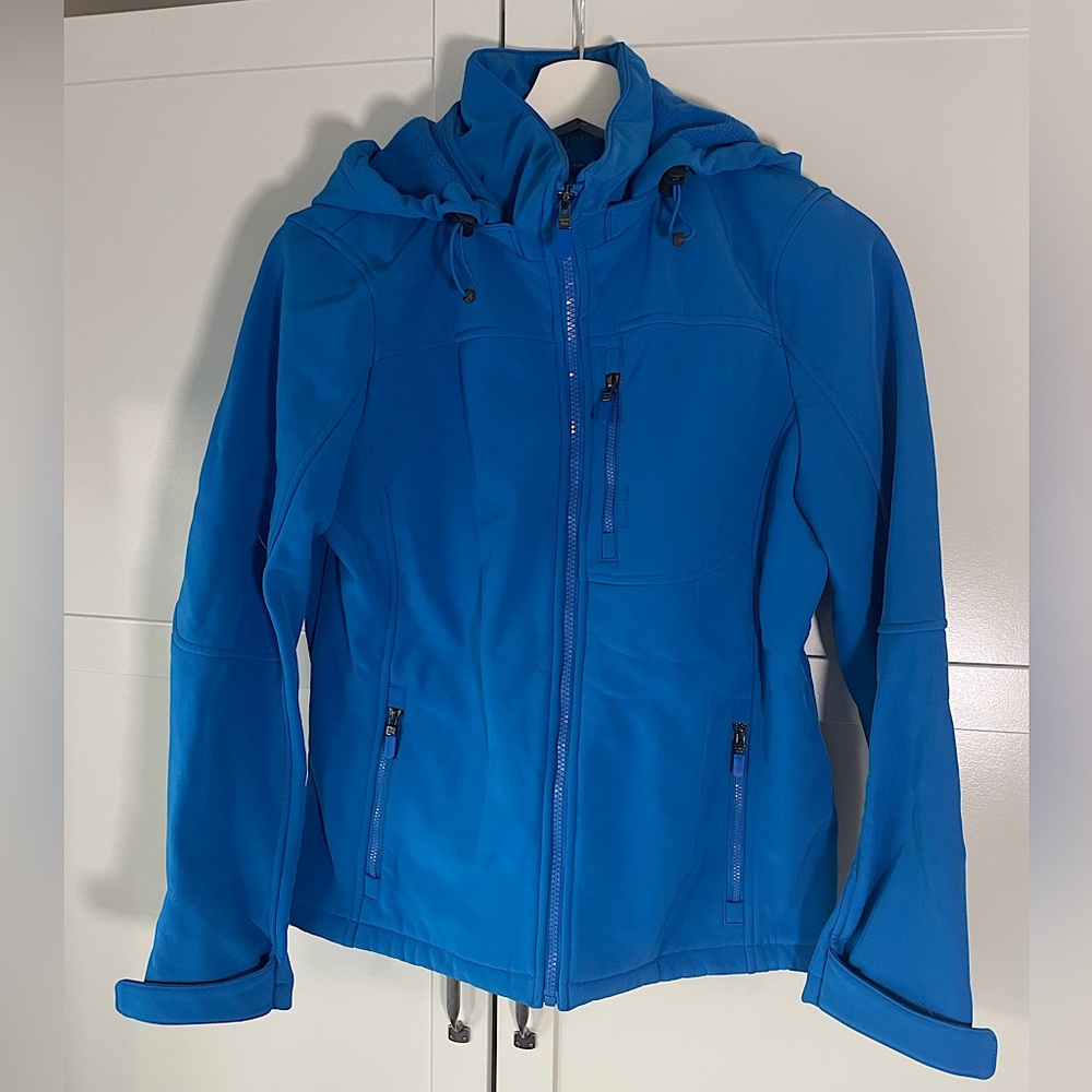 Calvin Klein Blue Soft Shell Jacket - Small